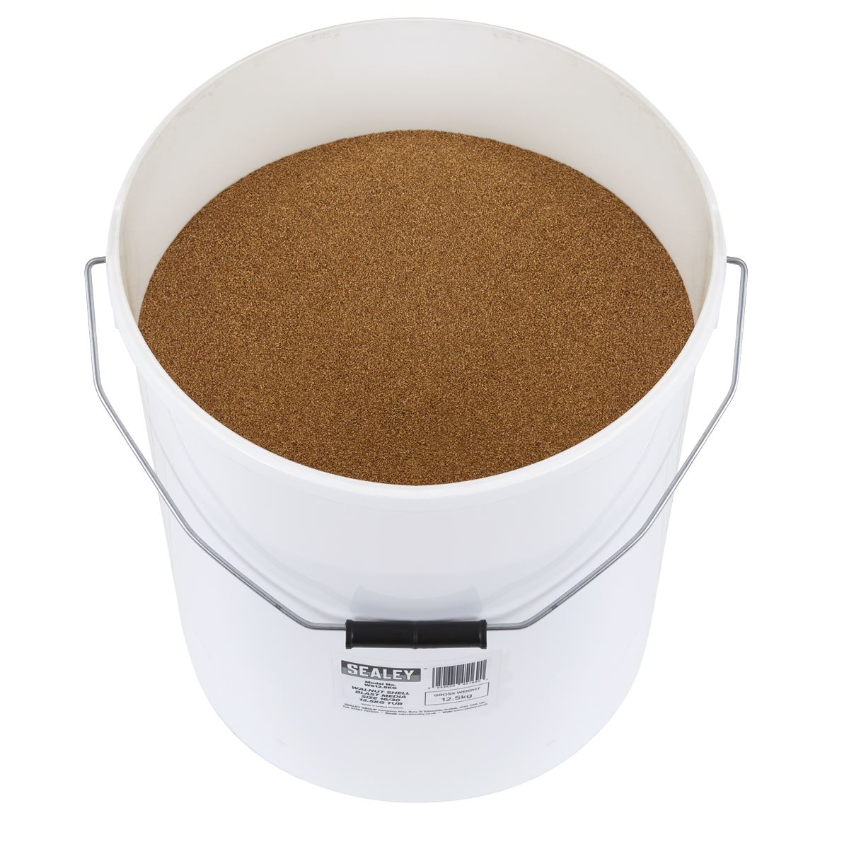 Sealey Walnut Shell Blast Media - Size 16/30 - 12.5kg Tub WS12.5KG