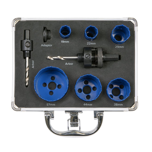 Sealey Hole Saw Kit 9pc - Plumbers WSPHSK