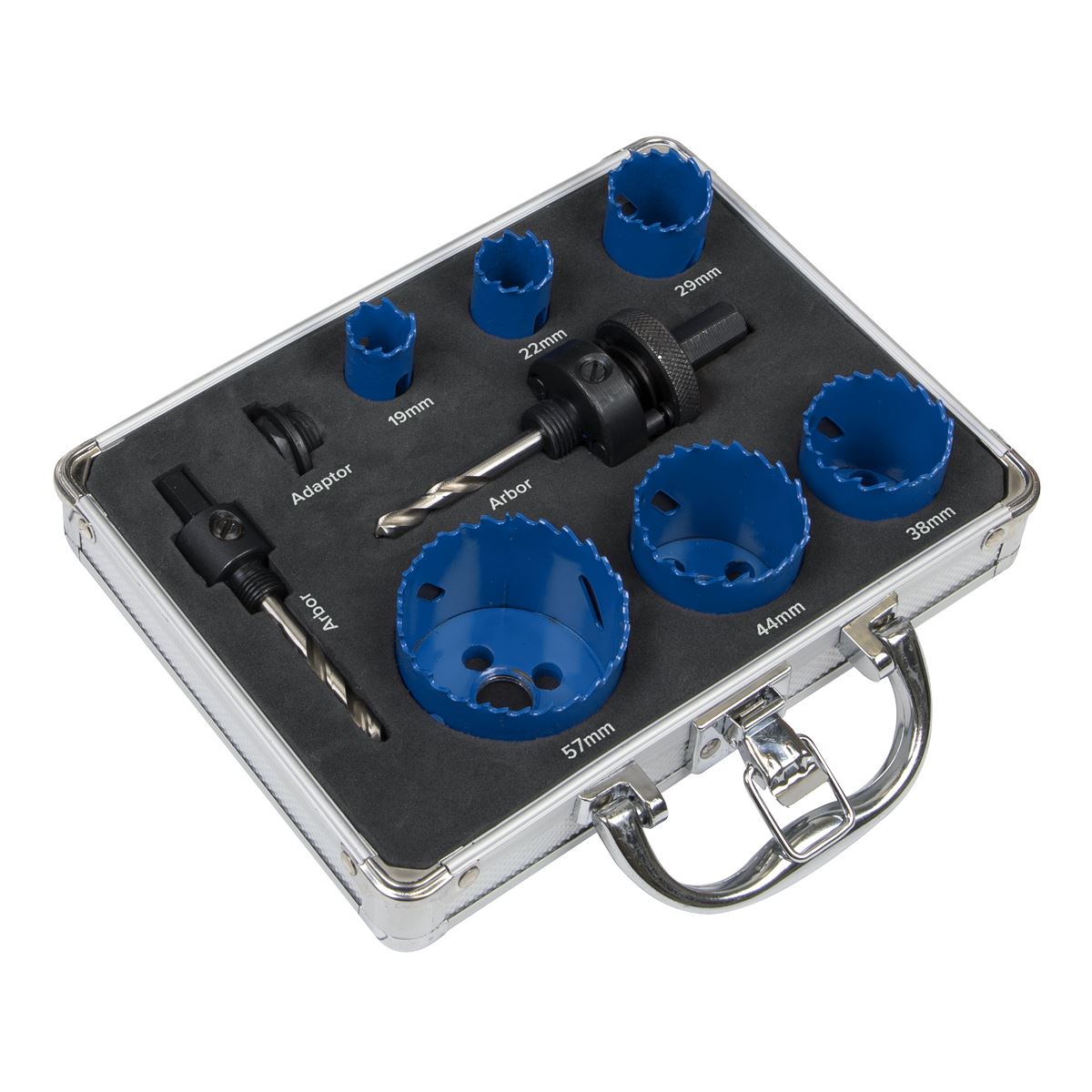 Sealey Hole Saw Kit 9pc - Plumbers WSPHSK