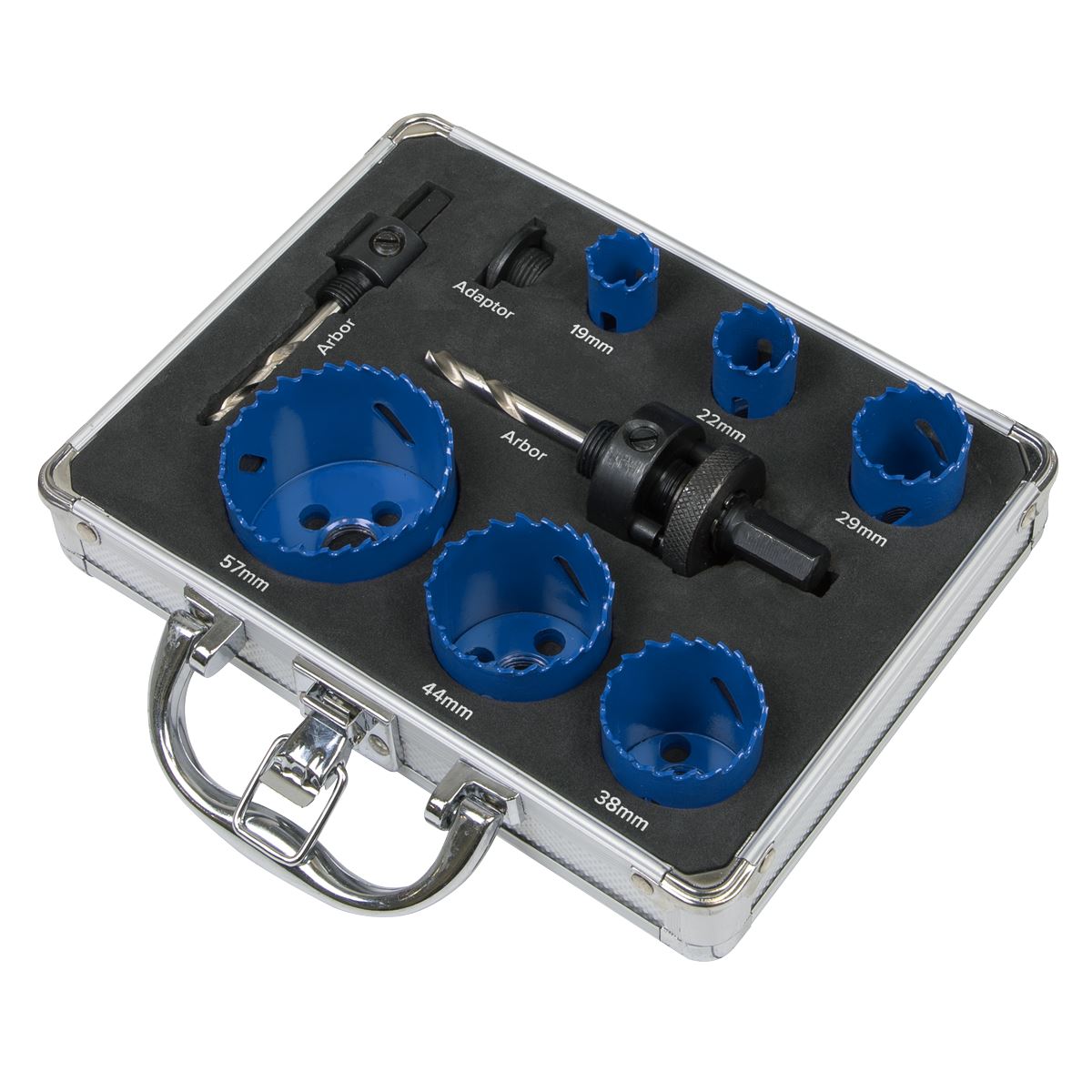 Sealey Hole Saw Kit 9pc - Plumbers WSPHSK