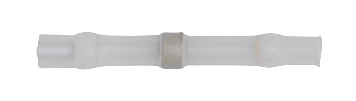 Sealey Heat Shrink Butt Connector Solder Terminal 24-22 AWG White Pack of 25 WTSSB25