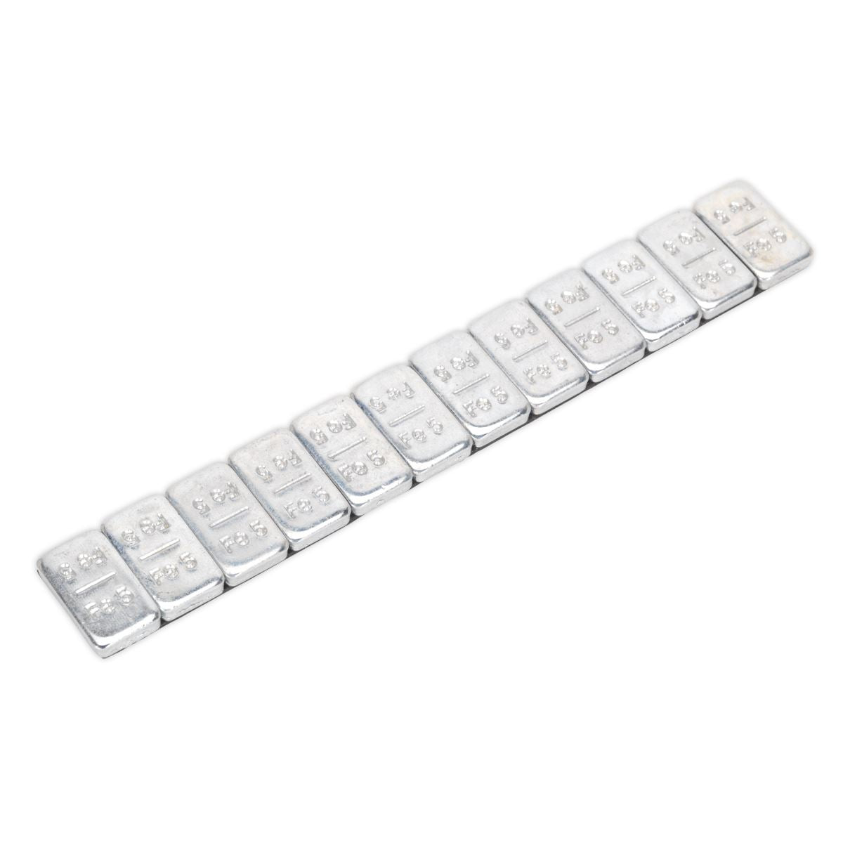Sealey Wheel Weight 5g Adhesive Zinc Plated Steel Strip of 12 Pack of 100 WWSA5