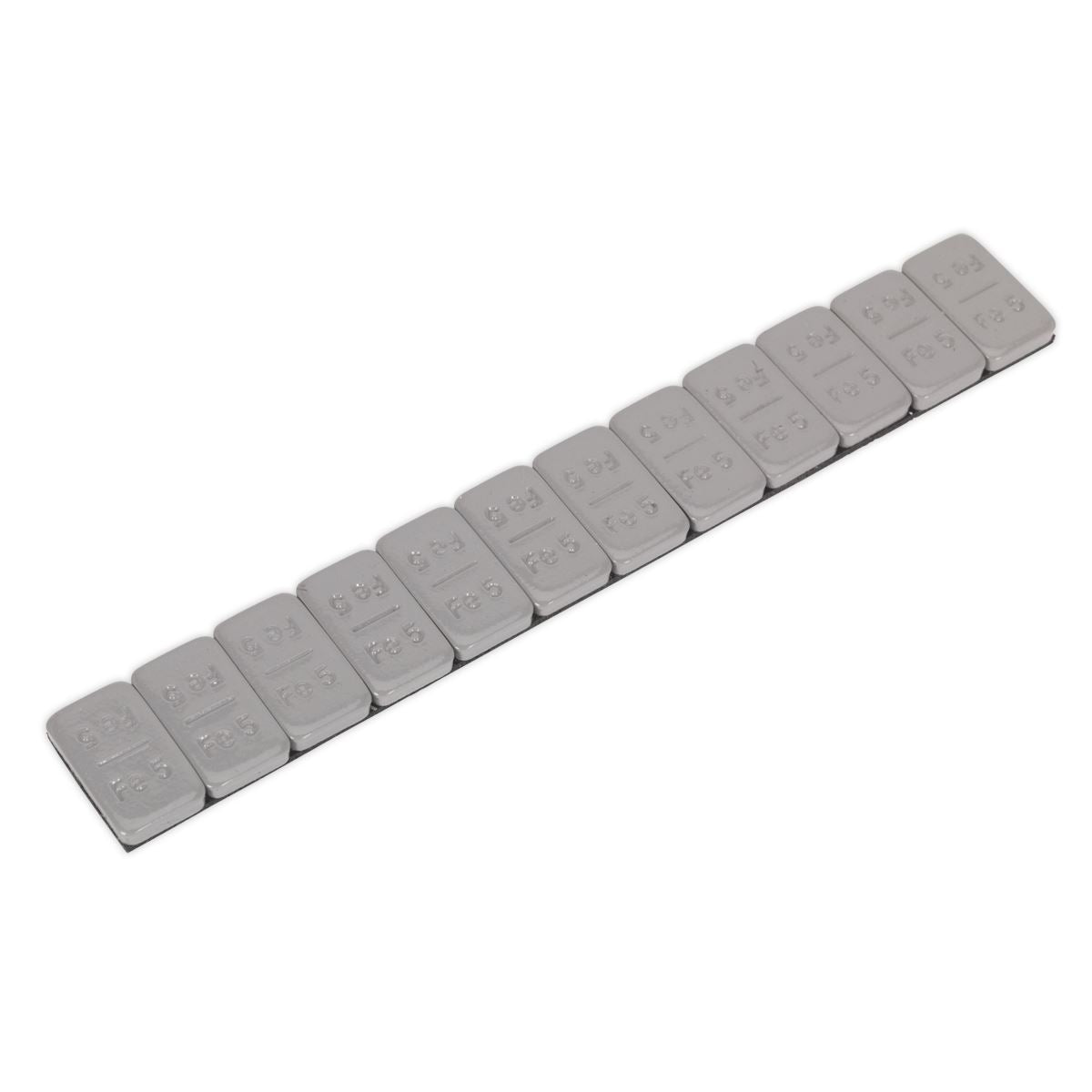 Sealey Wheel Weight 5g Adhesive Zinc Plated Steel Plastic Coated 100pk WWSA5PC