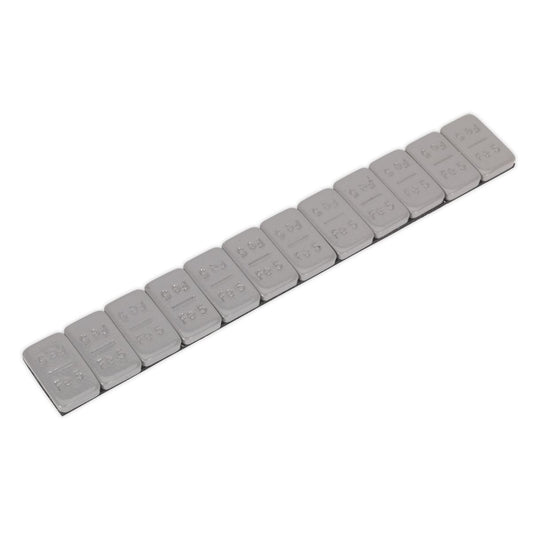 Sealey Wheel Weight 5g Adhesive Zinc Plated Steel Plastic Coated 100pk WWSA5PC