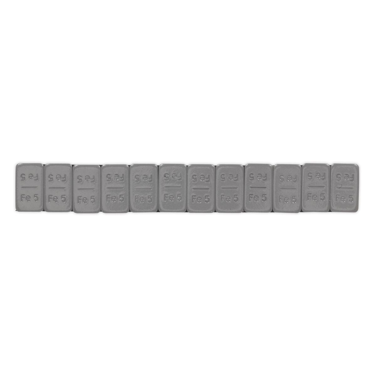 Sealey Wheel Weight 5g Adhesive Zinc Plated Steel Plastic Coated 100pk WWSA5PC