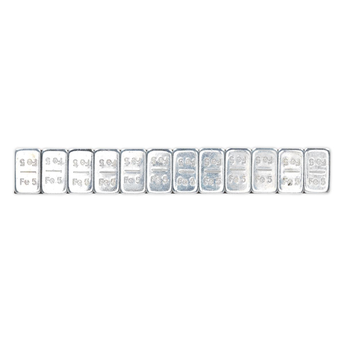 Sealey Wheel Weight 5g Adhesive Zinc Plated Steel Strip of 12 Pack of 100 WWSA5