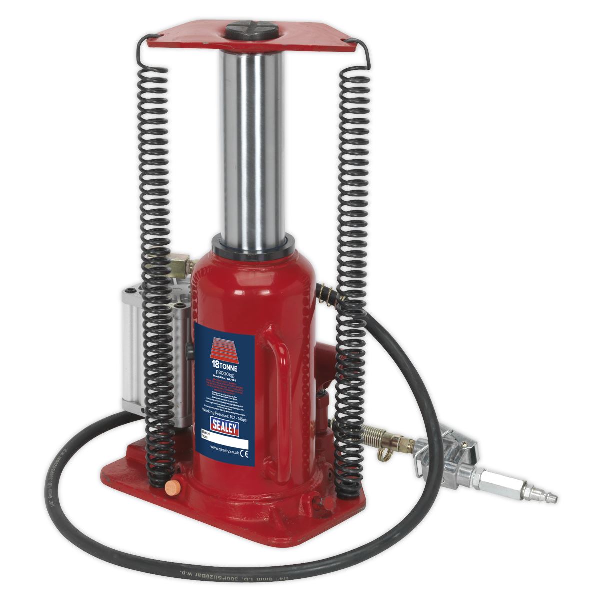 Sealey Air Operated Bottle Jack 18 Tonne YAJ18S
