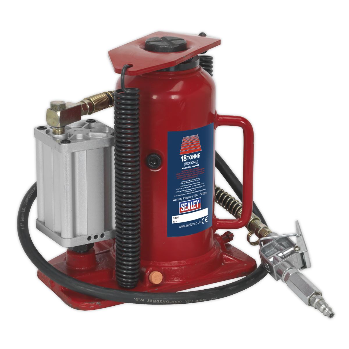 Sealey Air Operated Bottle Jack 18 Tonne YAJ18S
