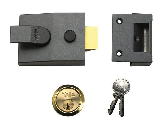 Yale Locks 89 Deadlock Nightlatch 60mm Backset DMG Finish Box YAL89DMGPB
