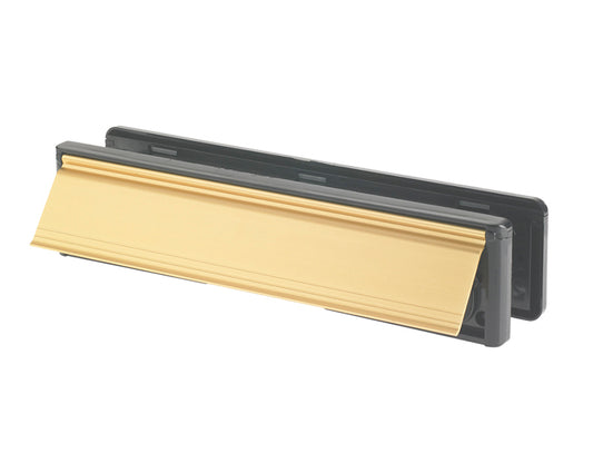 Yale Locks Letter Plate Gold (Visi-Packed) 300mm (12in) YALLP440634C