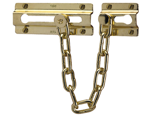 Yale Locks P1037 Door Chain Brass Finish YALP1037PB
