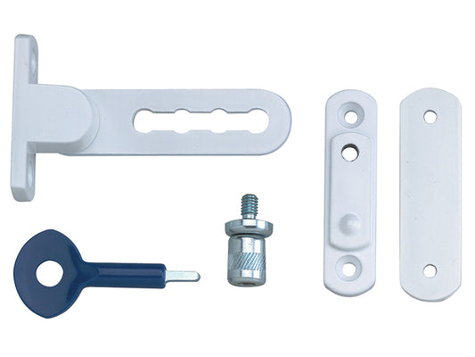 Yale Locks P117 Ventilation Window Lock White Finish Pack of 1 YALP117WE