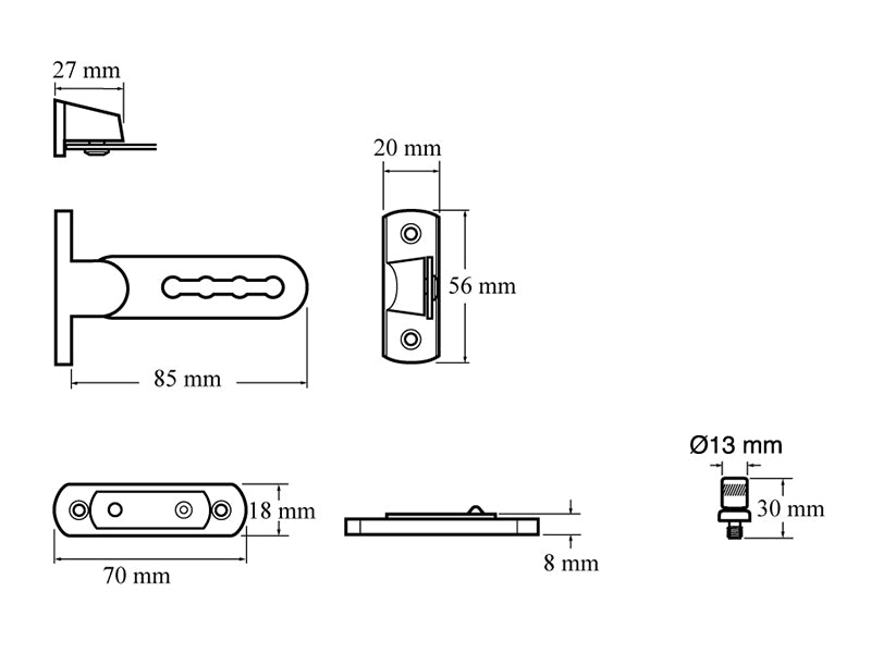 Yale Locks P117 Ventilation Window Lock White Finish Pack of 1 YALP117WE