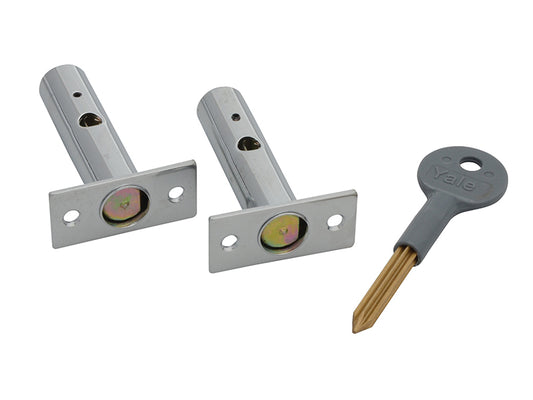 Yale Locks PM444 Door Security Bolts Polished Chrome Finish Visi of 2 YALP2PM444CH