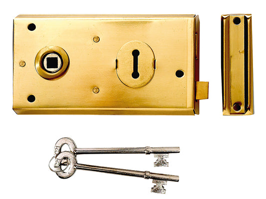Yale Locks P401 Rim Lock Grey Finish 138 x 76mm Visi YALP401GRY