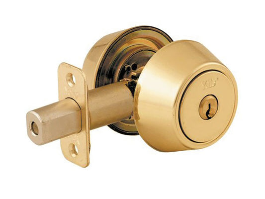 Yale Locks P5211 Security Deadbolt Polished Brass YALP5211PB