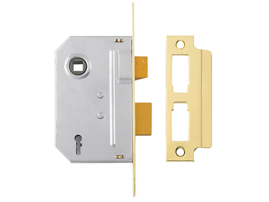 Yale Locks PM246 Internal 2 Lever Mortice Sashlock Polished Brass 67mm 2.5in YALPM246PB25