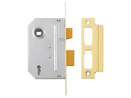 Yale Locks PM246 Internal 2 Lever Mortice Sashlock Polished Brass 80mm 3in YALPM246PB30