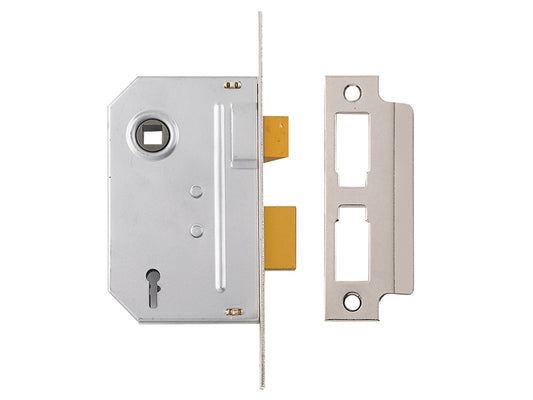 Yale Locks PM320 3 Lever Mortice Sashlock Polished Chrome 65mm 2.5in YALPM320CH25