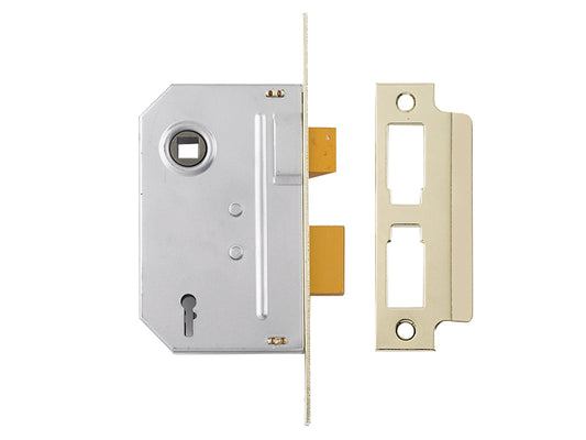 Yale Locks PM320 3 Lever Mortice Sashlock Polished Brass 79mm 3in YALPM320PB30