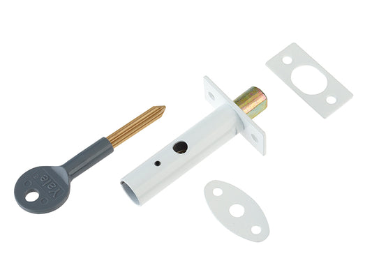 Yale Locks PM444 Door Security Bolt White Finish Visi of 1 YALPM444WE