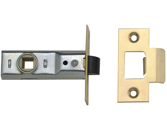 Yale Locks M888 Tubular Mortice Latch 64mm 2.5 in Polished Brass Pack of 3 YAL3PM888PB2