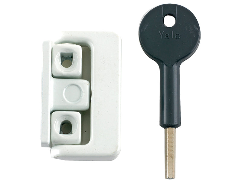 Yale Locks 8K101 Window Latch White Finish Visi YALV8K101LKW