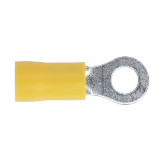 Sealey Easy-Entry Ring Terminal �5.3mm (2BA) Yellow Pack of 100 YT18