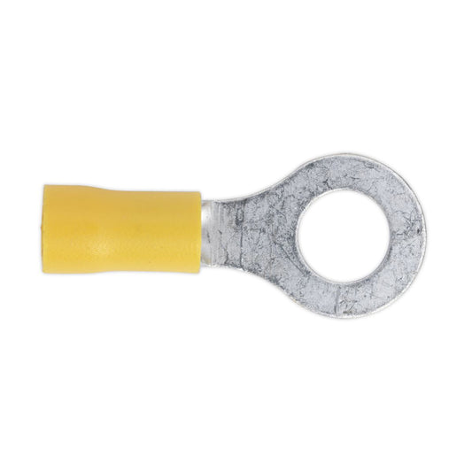Sealey Easy-Entry Ring Terminal �8.4mm (5/16") Yellow Pack of 100 YT20