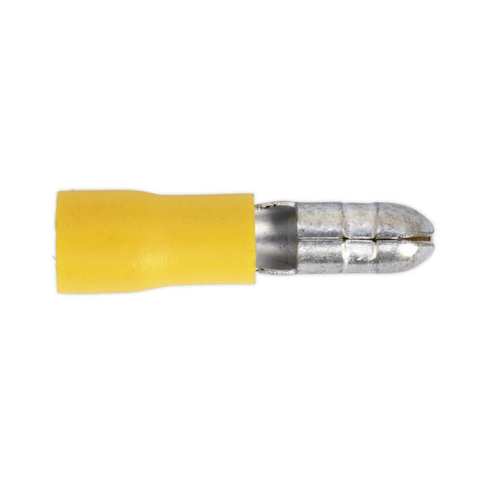 Sealey Bullet Terminal �5mm Yellow Pack of 100 YT21