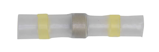 Sealey Heat Shrink Butt Connector Solder Terminal 12-10 AWG Yellow Pack of 25 YTSSB25