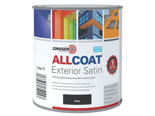 Zinsser AllCoat® Exterior Black 1 litre ZINACEBK1L