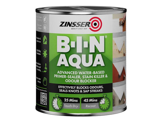 Zinsser Primer And Sealer 500ml B-I-N Aqua For Odours Stains etc ZINBINA500