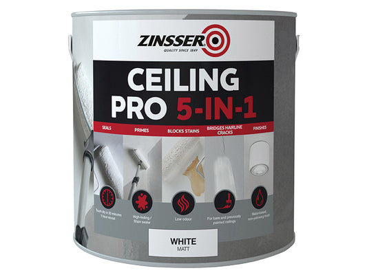 Zinsser Ceiling Pro 5-in-1 2.5 litre ZINCP5125L