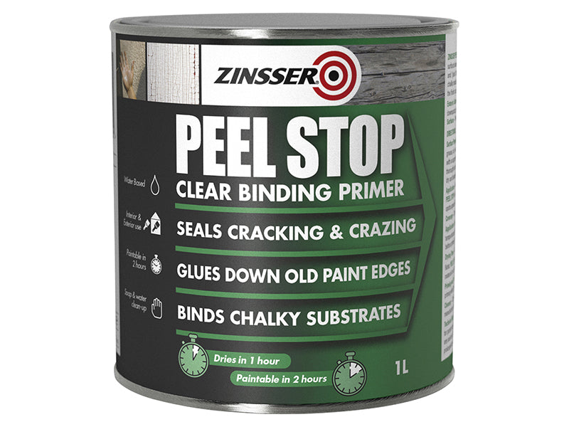 Zinsser Peel Stop® Clear Binding Primer Paint 1 litre ZINPSP1L