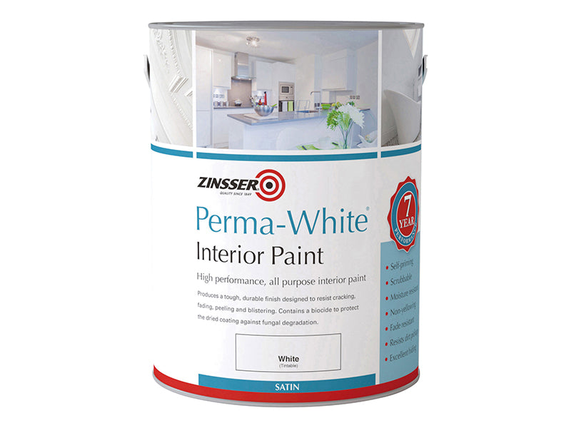 Zinsser Perma-White® Interior Paint Satin 1 litre ZINPWIS1L