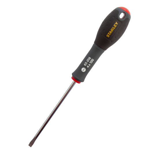 Stanley FatMax Flared Screwdriver 4mm x 100mm Soft Grip Handle 0-65-016