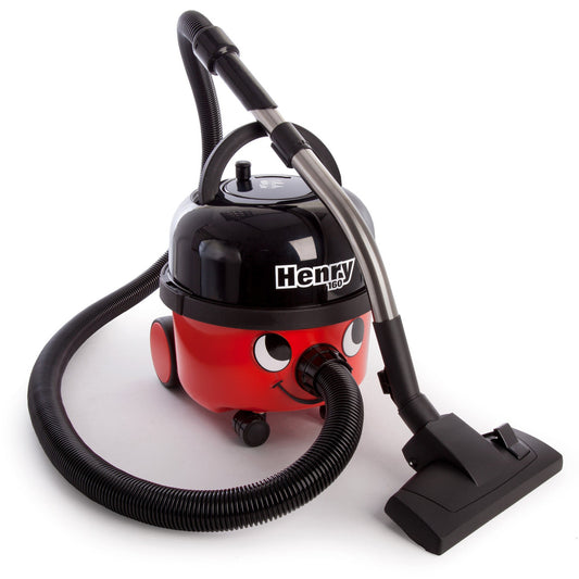Numatic Henry Compact Bagged Cylinder Vacuum Cleaner in Red Black 240V HVR160