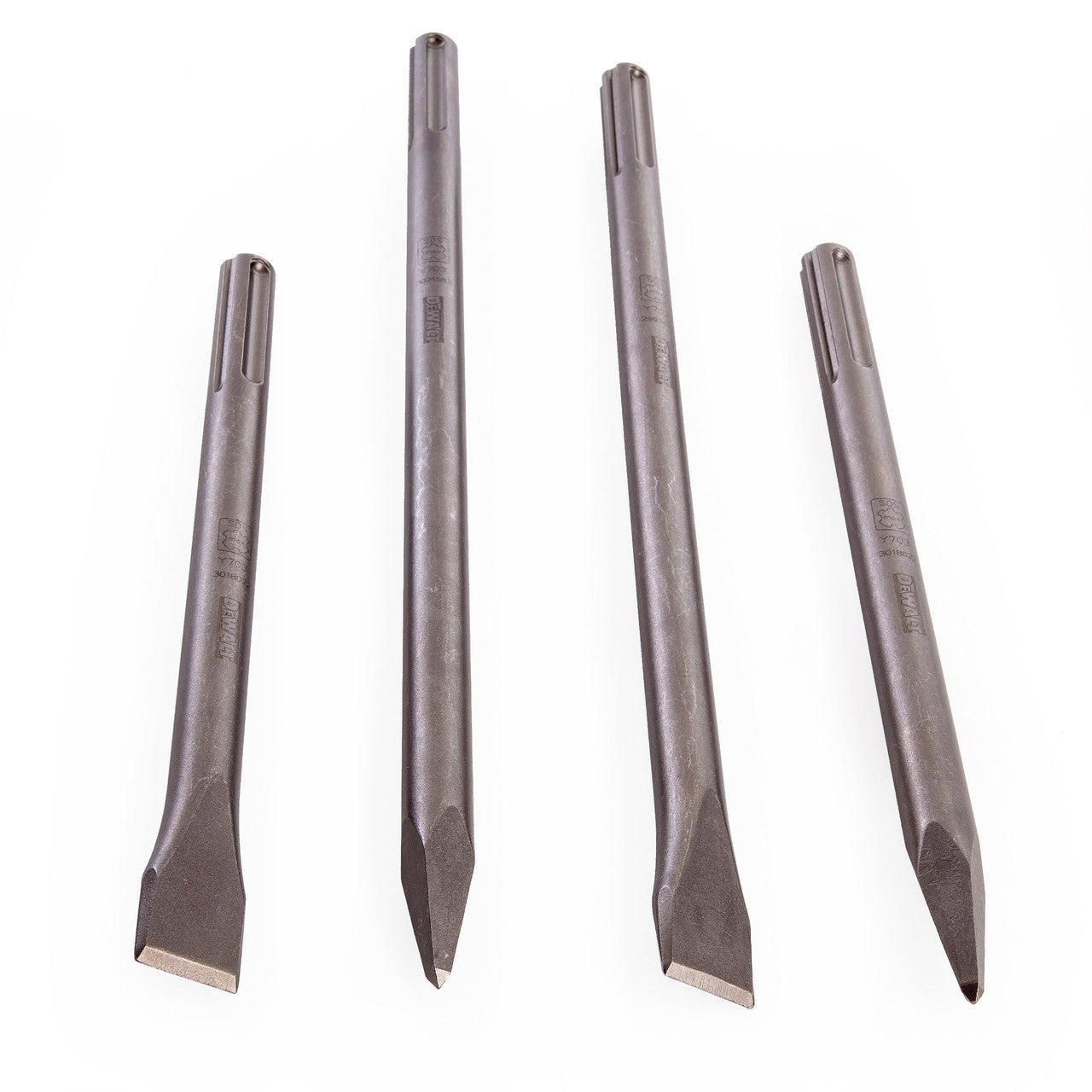 Dewalt SDSMAXSET Set of Chisels Pointed and Flat 4 Piece