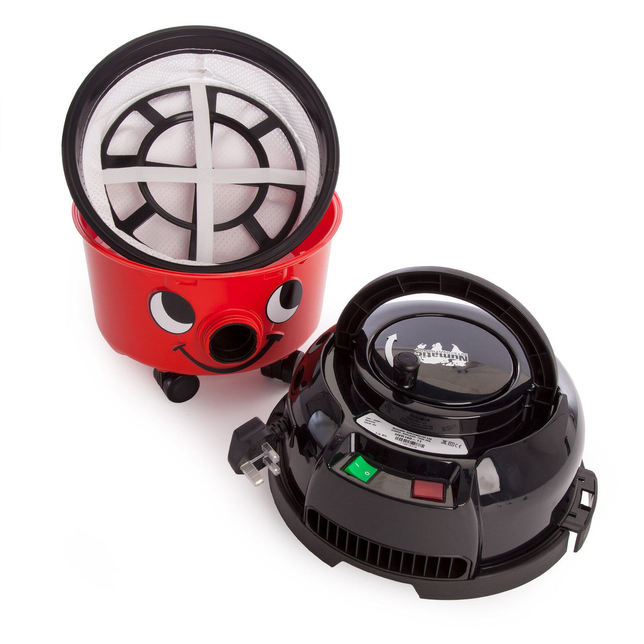 Numatic Henry Compact Bagged Cylinder Vacuum Cleaner in Red Black 240V HVR160