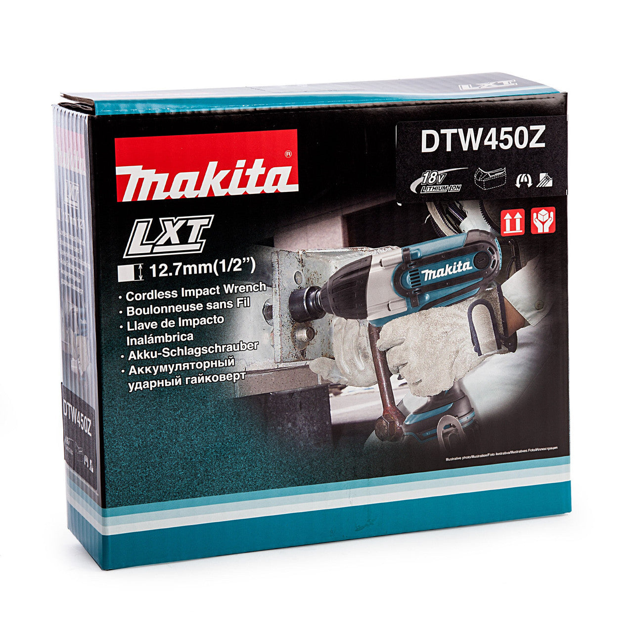 Makita 18V LXT 1/2"D Cordless Impact Wrench Body Only Torque 440Nm DTW450Z