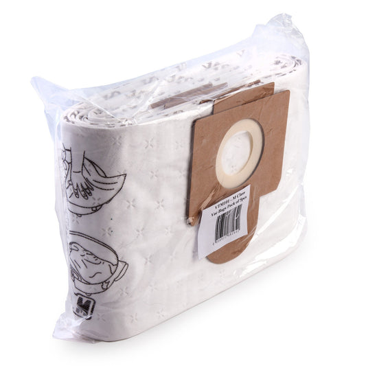 V-TUF M Class Vacuum Bags Pack of 5 Cardboard Collar Rubber Sealer Ring VTM101