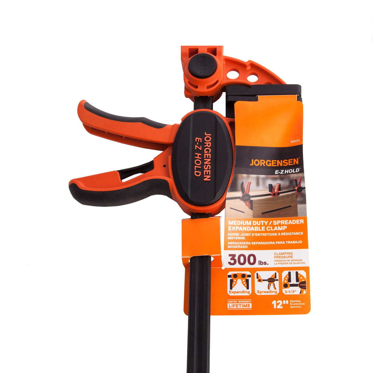 Pony Jorgensen 33412 E-Z Hold Medium Duty Spreader Expandable Clamp 12in