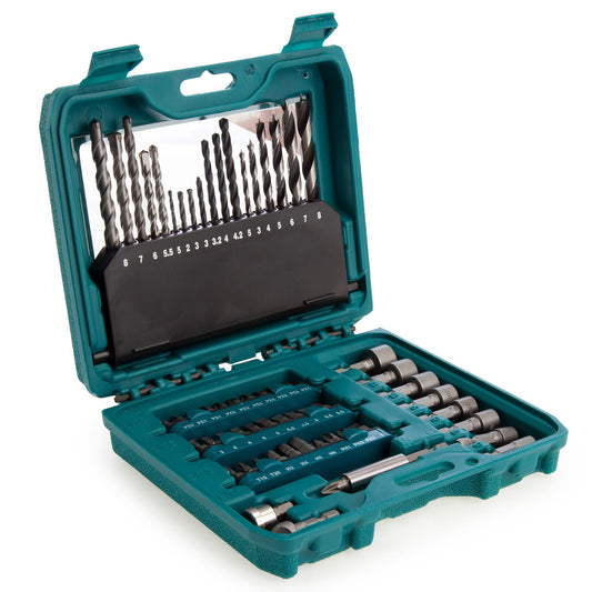 Makita Pro Power Drill Accessory Set 60 pc For Wood Metal Screws Plastic P-90358