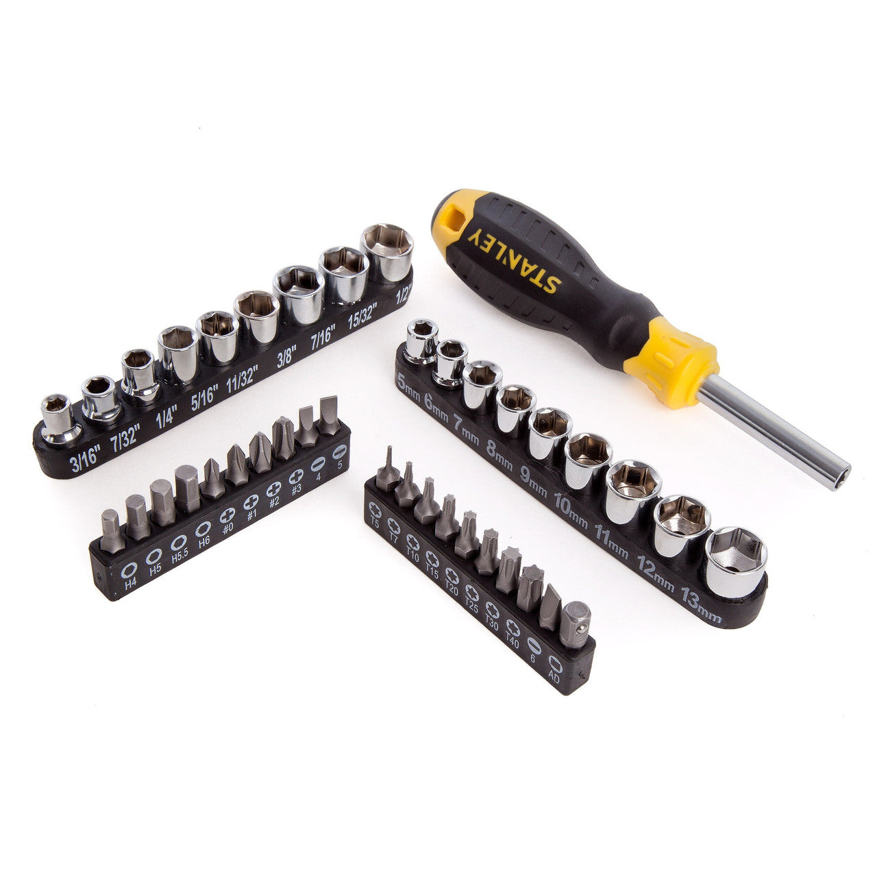 Stanley STHT0-70887 Screwdriver, Socket & Bit Set (48 Piece) with Bag
