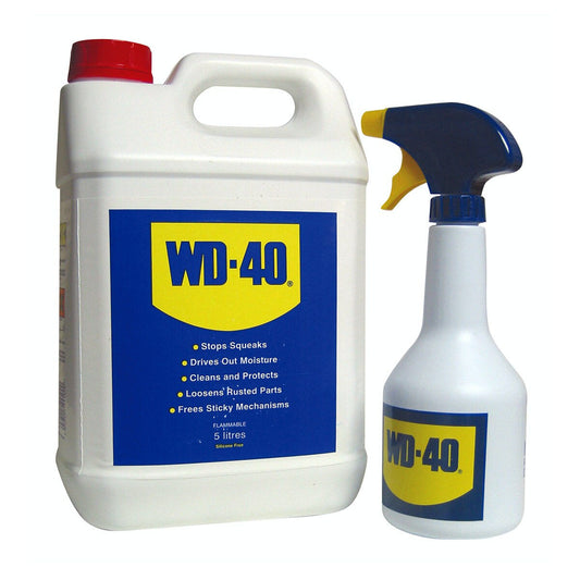 WD40 Multi Use Lubricant 5 Litres & Spray Applicator CLEANS LUBRICATES 44506