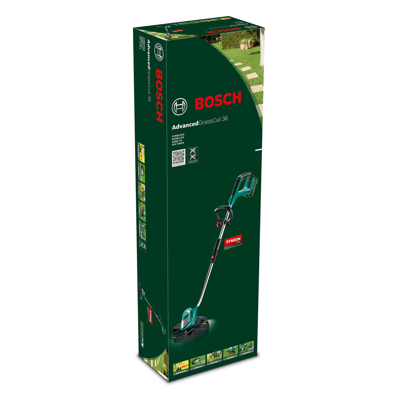 Bosch AdvancedGrassCut 36 Cordless Grass Trimmer (1 x 2.0Ah Battery)