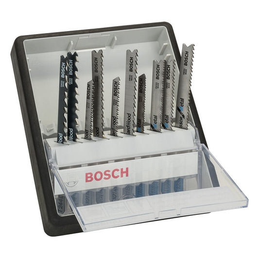 Bosch Robust Line Jigsaw Blade Set for Wood & Metal 10 Piece 2607010542