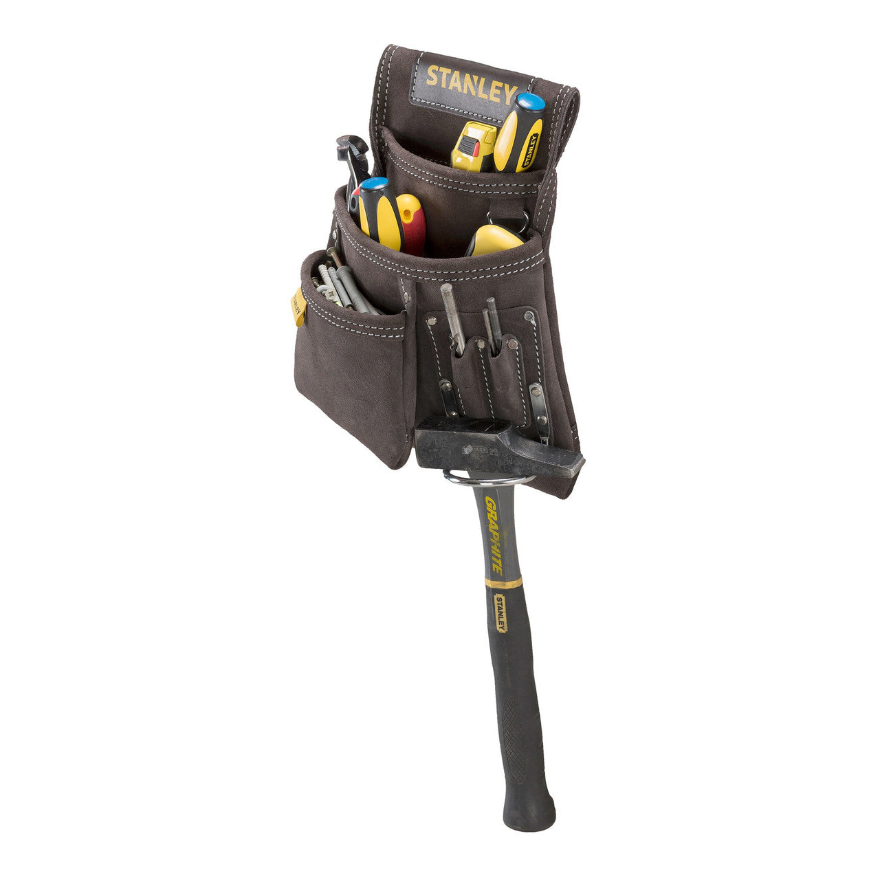 Stanley STST1-80114 Leather Nail & Hammer Pouch for Tool Belt
