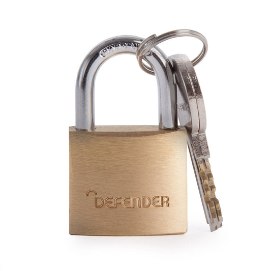 Henry Squire Brass Padlock Branded Defender 30mm DFBP3